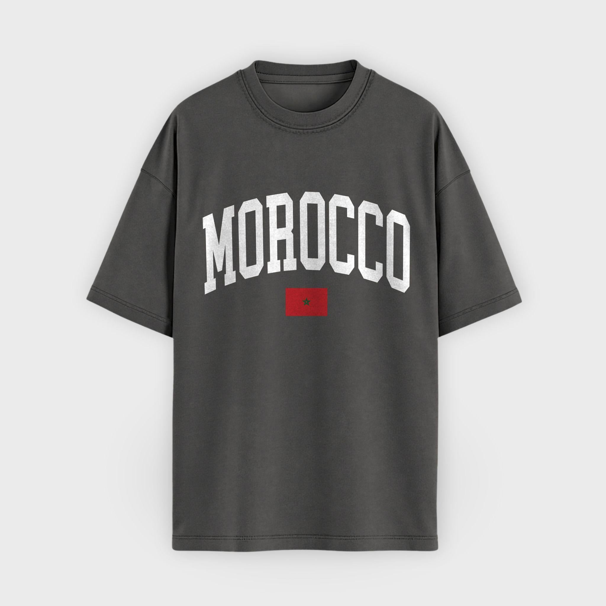 Morocco Collegiate Flag T-Shirt