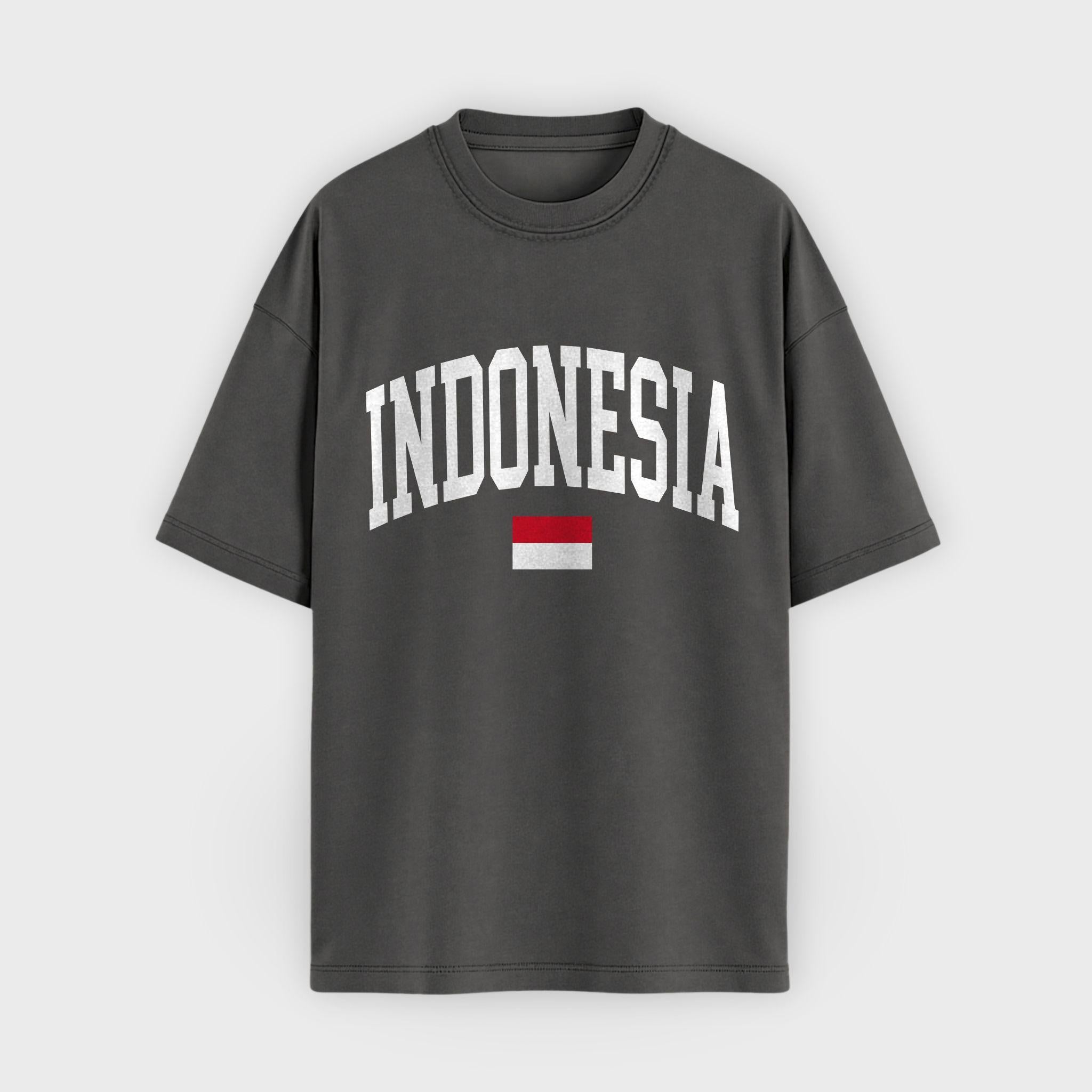 Indonesia Collegiate Flag T-Shirt