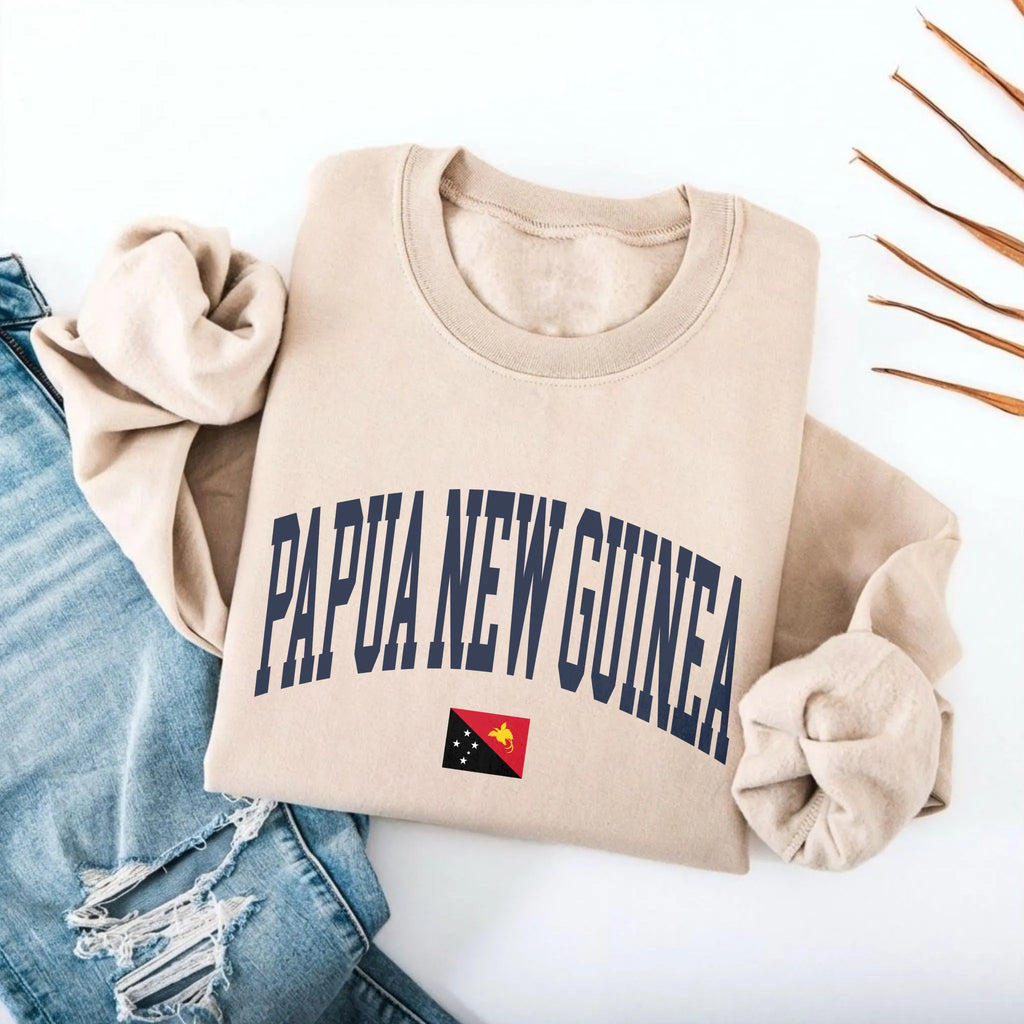 Papua New Guinea Collegiate Flag Sweatshirt