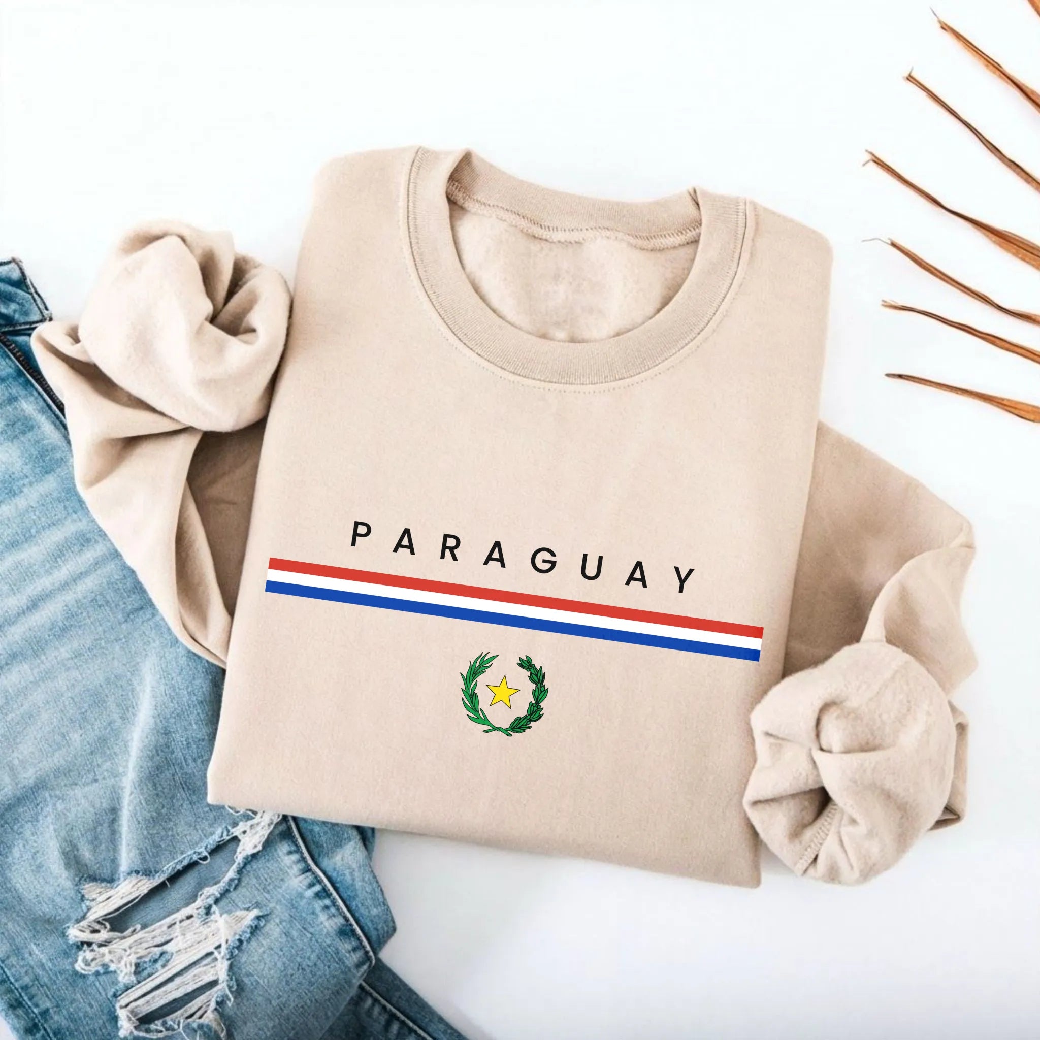 Paraguay Flagline Sweatshirt