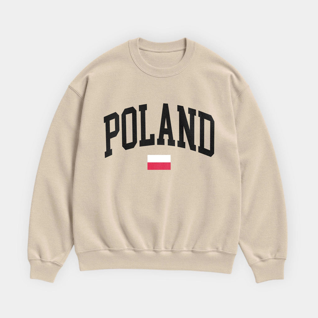 Poland Collegiate Flag Sweatshirt