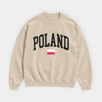 Poland Collegiate Flag Sweatshirt