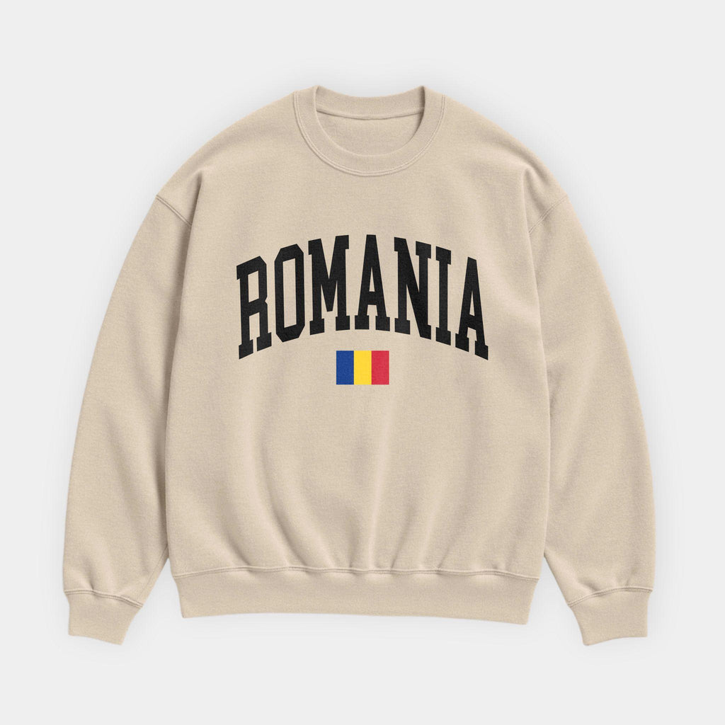 Romania Collegiate Flag Sweatshirt