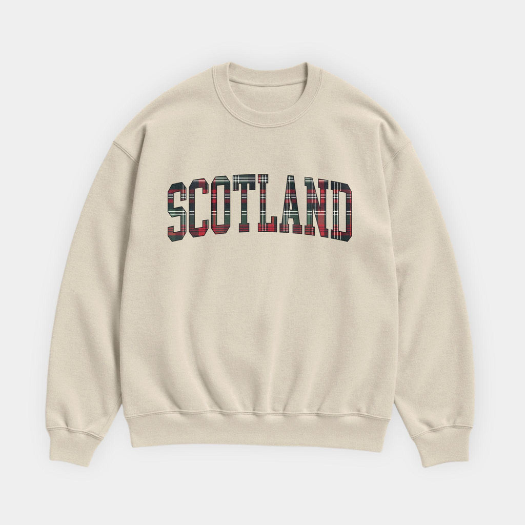 Scotland Tartan Letter Sweatshirt
