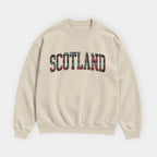 Scotland Tartan Letter Sweatshirt