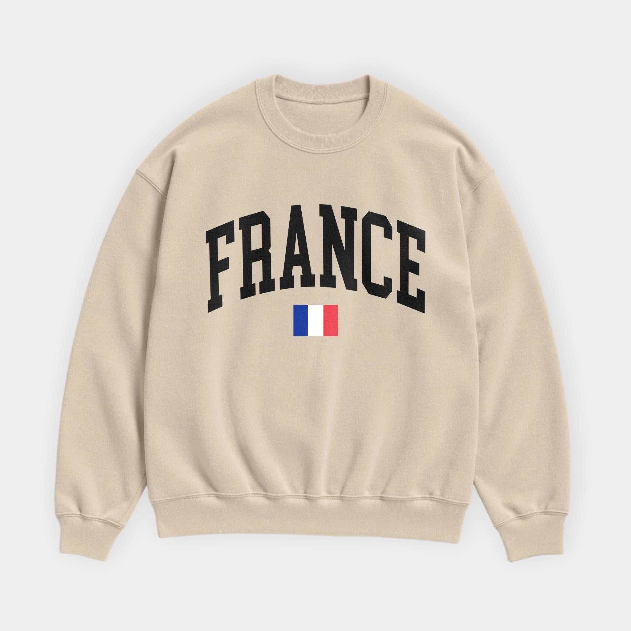 France Collegiate Flag Sweatshirt