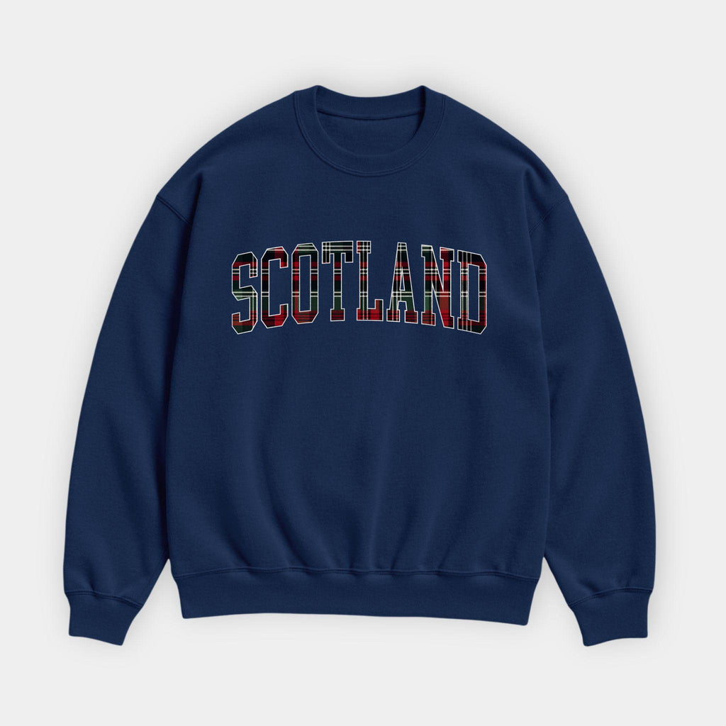 Scotland Tartan Letter Sweatshirt
