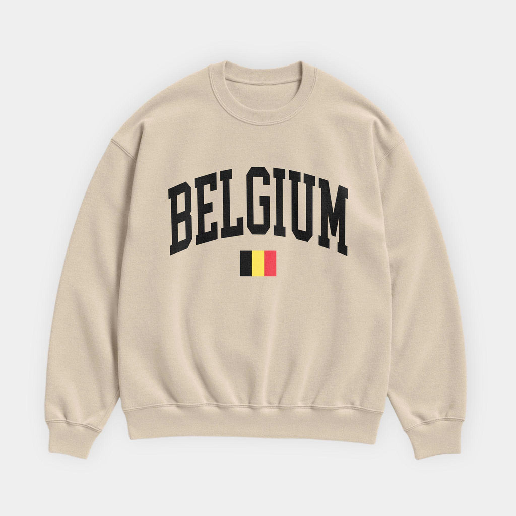 Belgium Collegiate Flag Sweatshirt