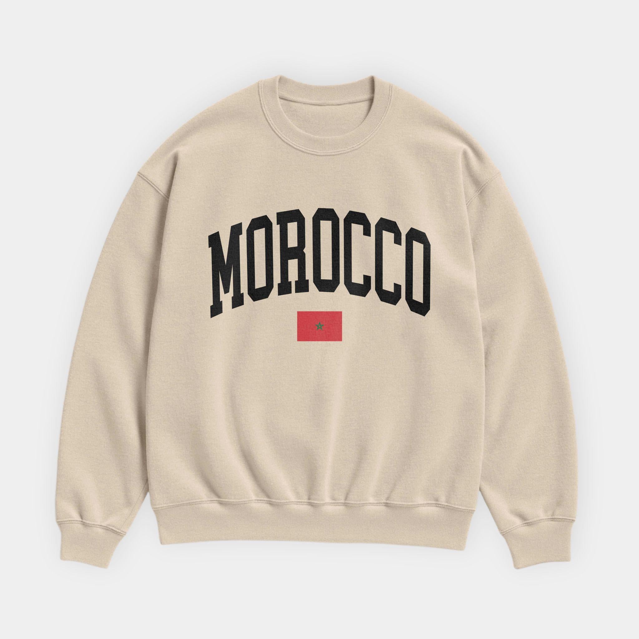 Morocco Collegiate Flag Sweatshirt