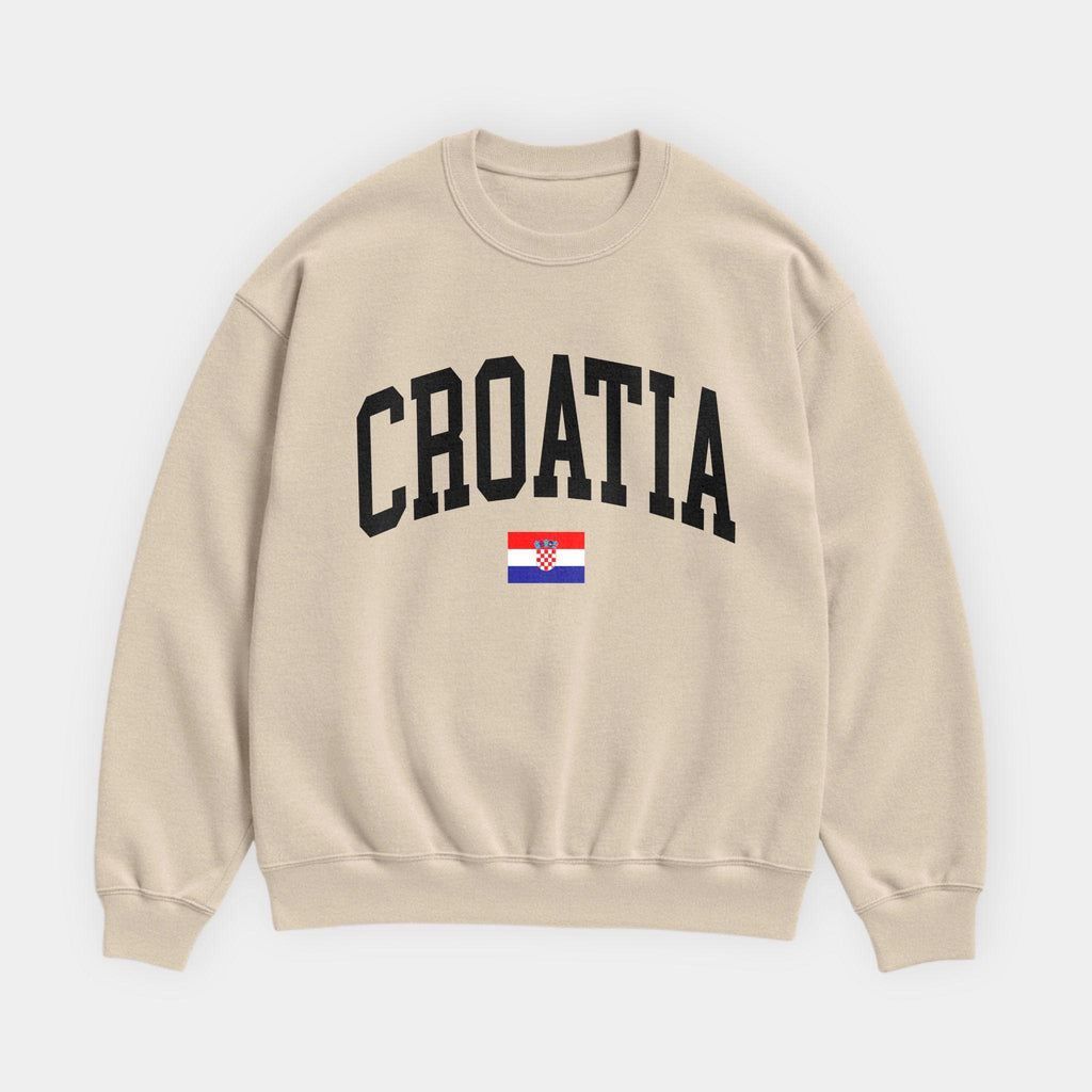 Croatia Collegiate Flag Sweatshirt