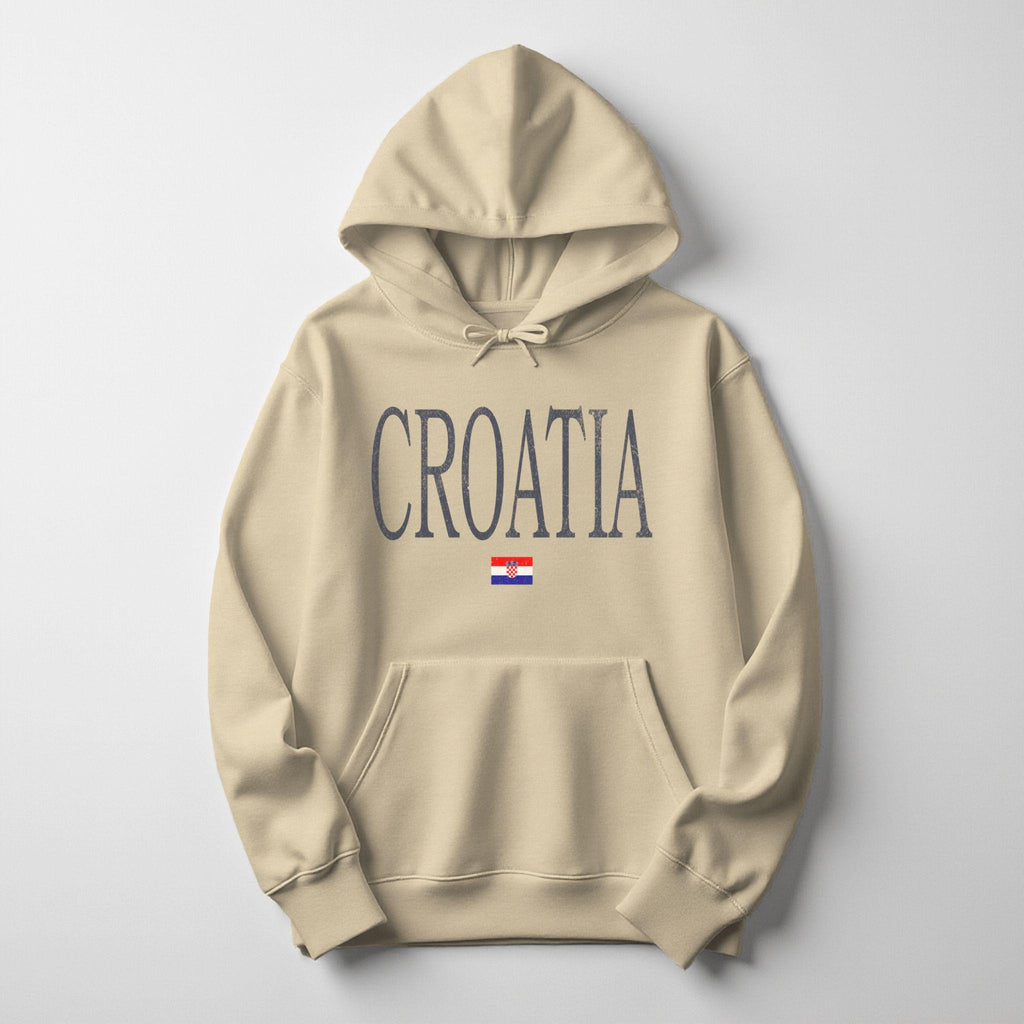 Distressed Croatia Hoodie