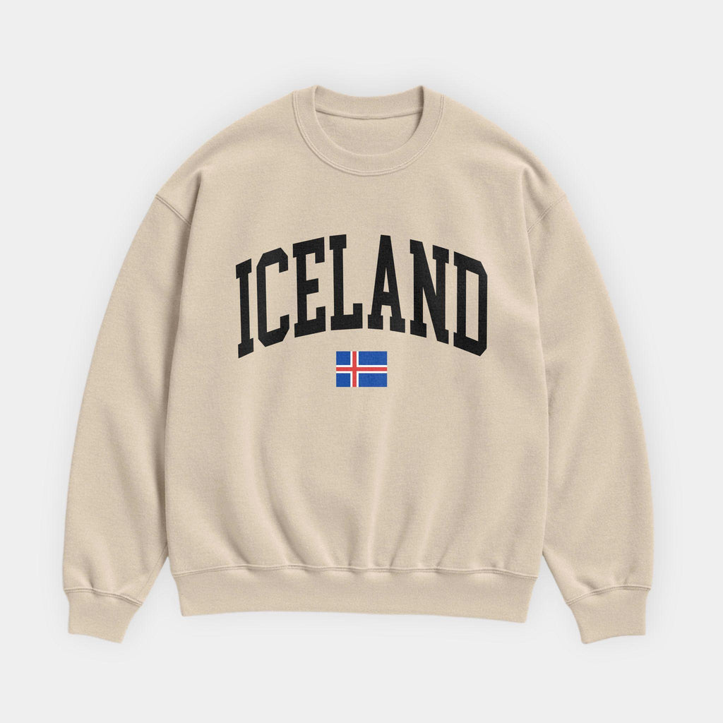 Iceland Collegiate Flag Sweatshirt