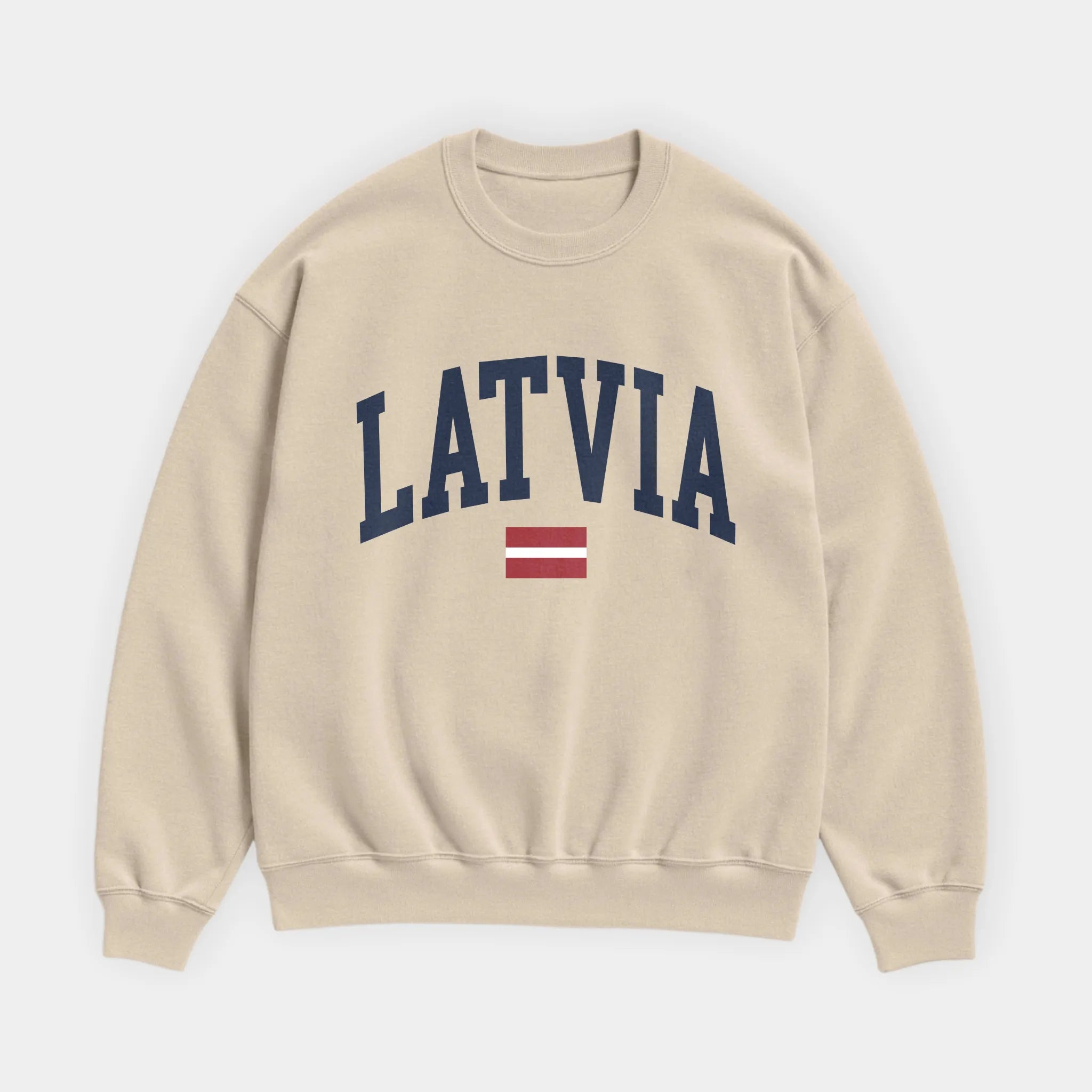 Latvia Collegiate Flag Sweatshirt