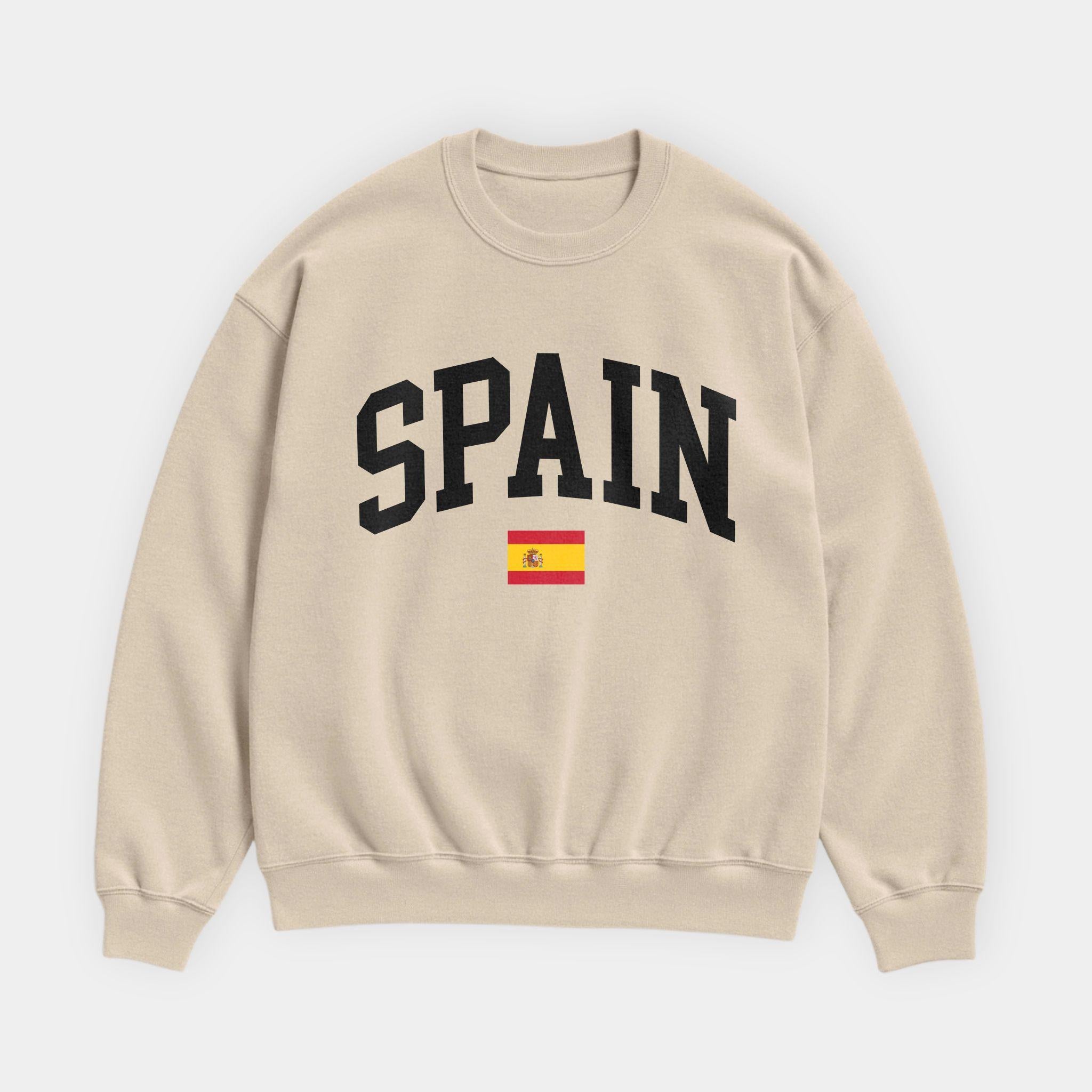 Spain Collegiate Flag Sweatshirt