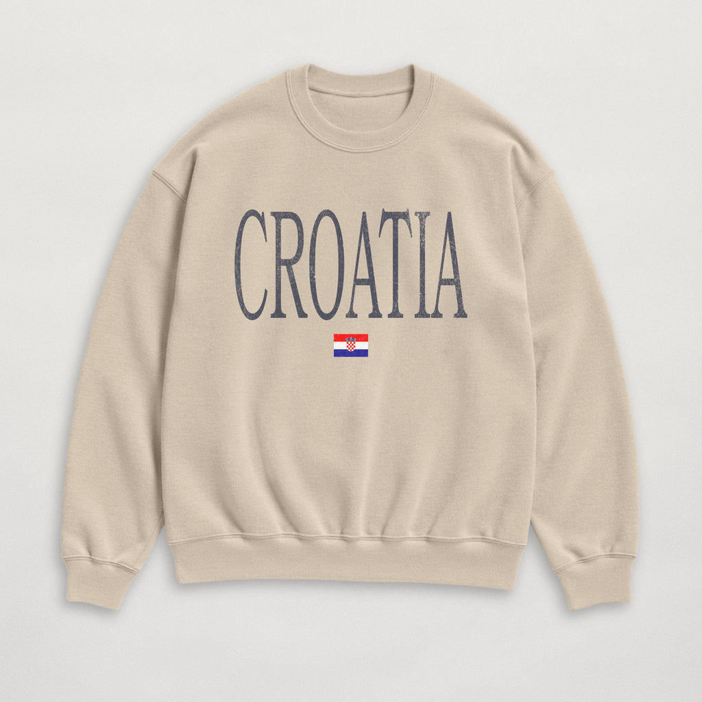 Distressed Croatia Sweatshirt
