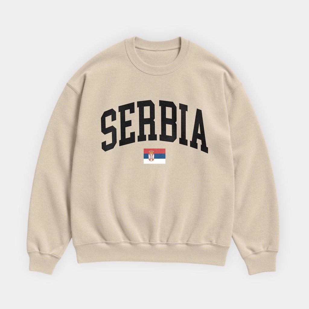 Serbia Collegiate Flag Sweatshirt
