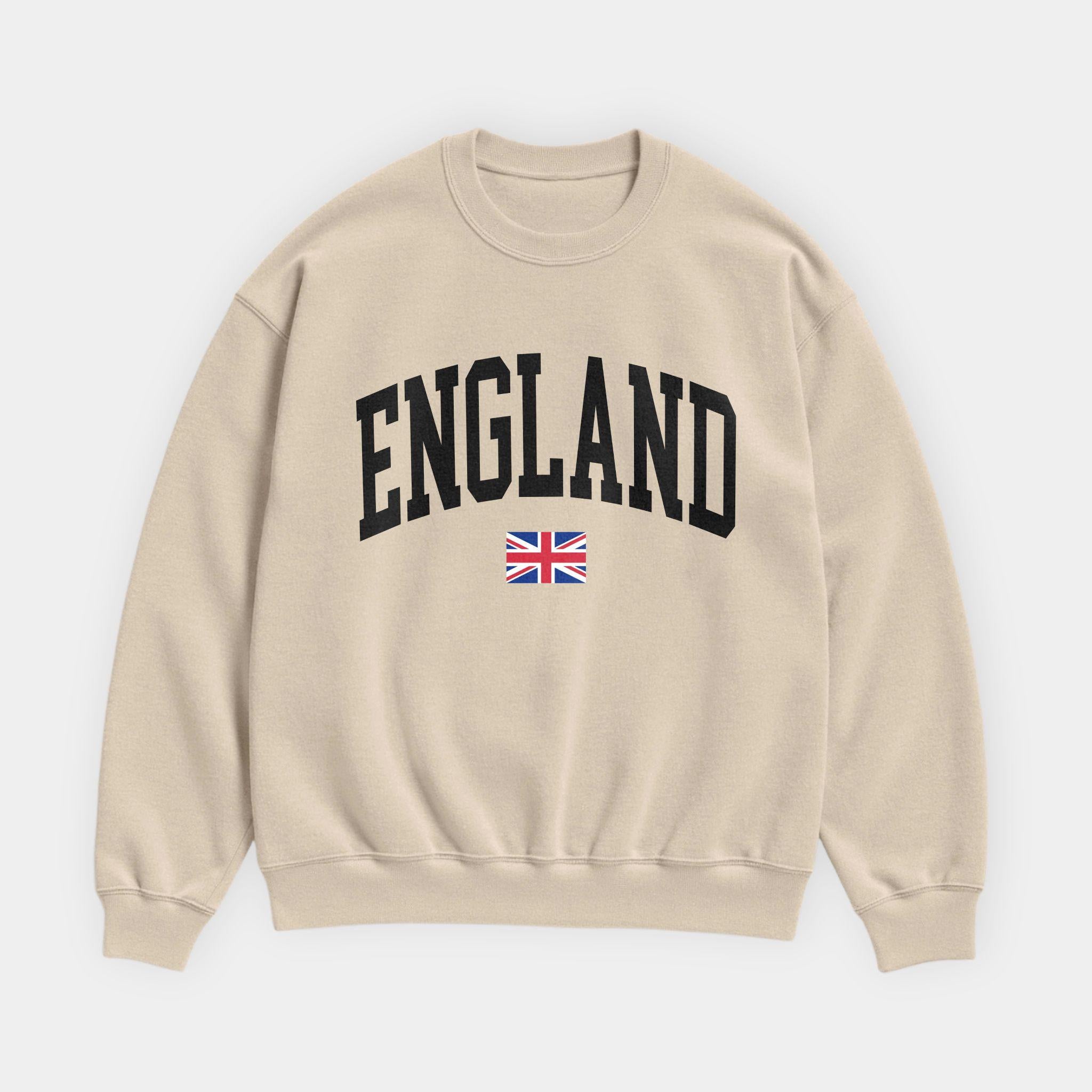 England Collegiate Flag Sweatshirt