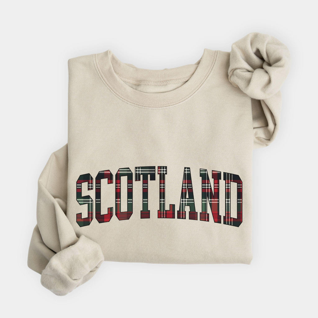 Scotland Tartan Letter Sweatshirt