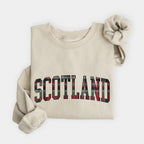 Scotland Tartan Letter Sweatshirt