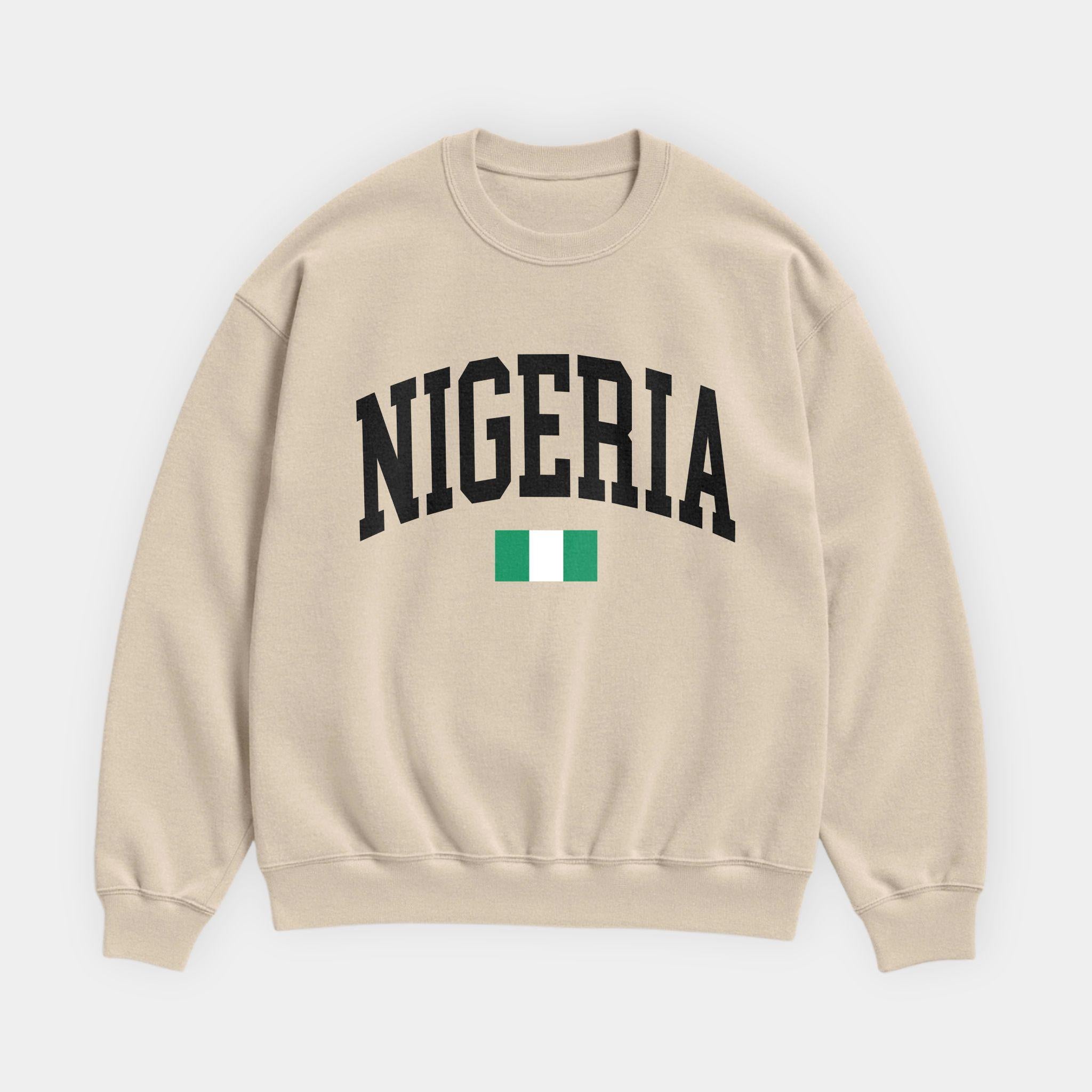 Nigeria Collegiate Flag Sweatshirt