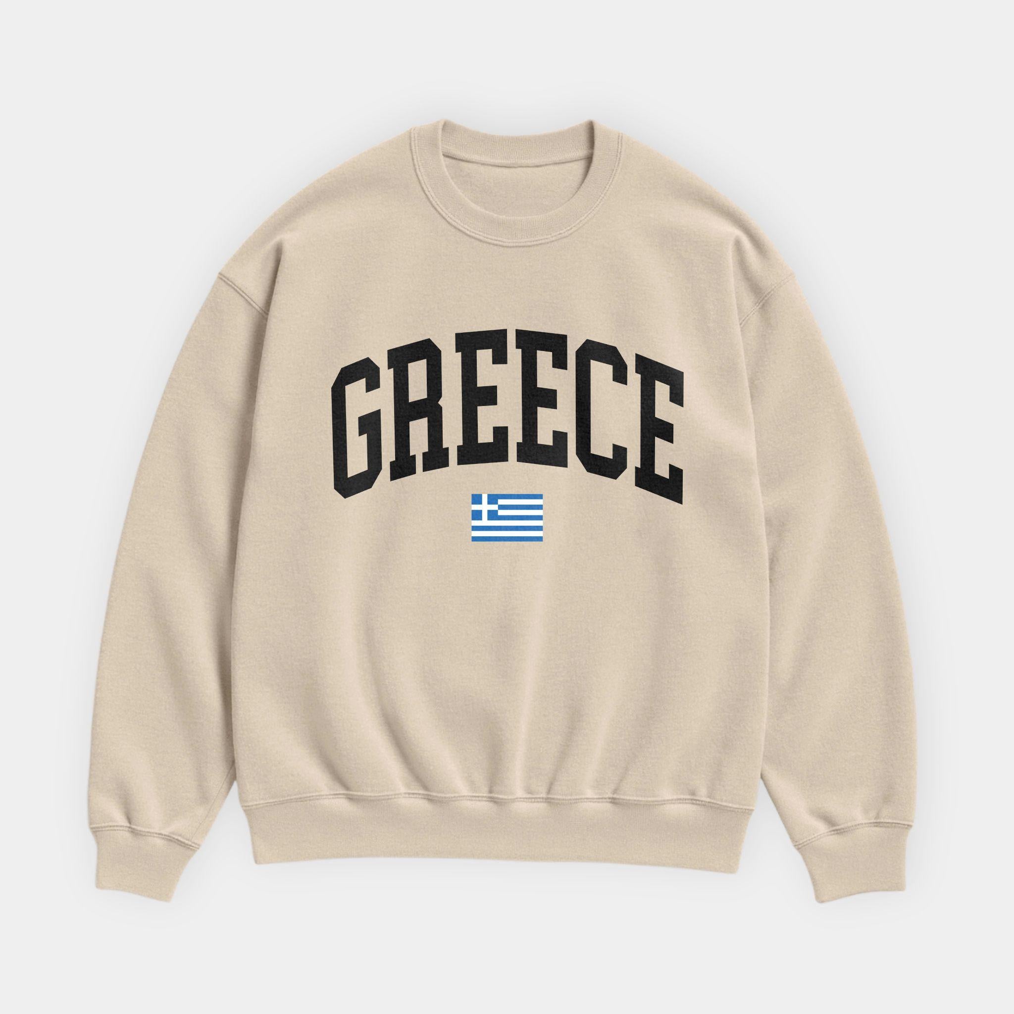 Greece Collegiate Flag Sweatshirt