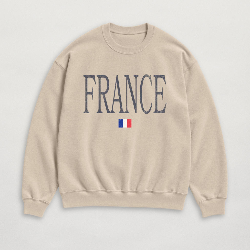 Distressed France Sweatshirt