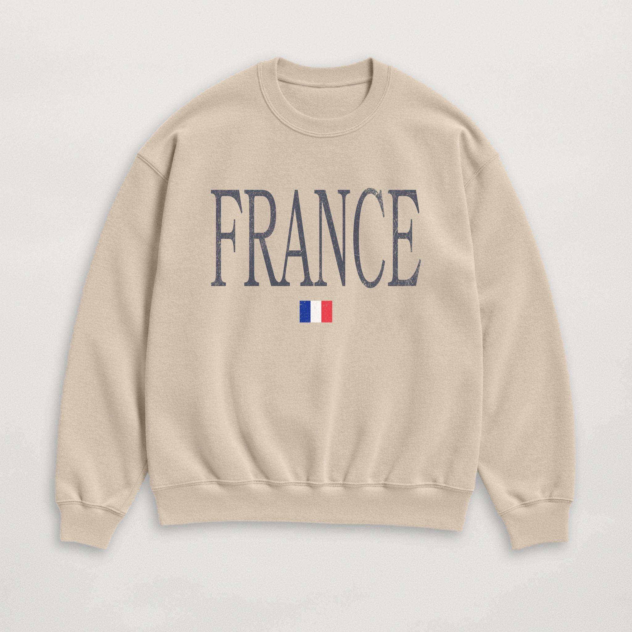 Distressed France Sweatshirt