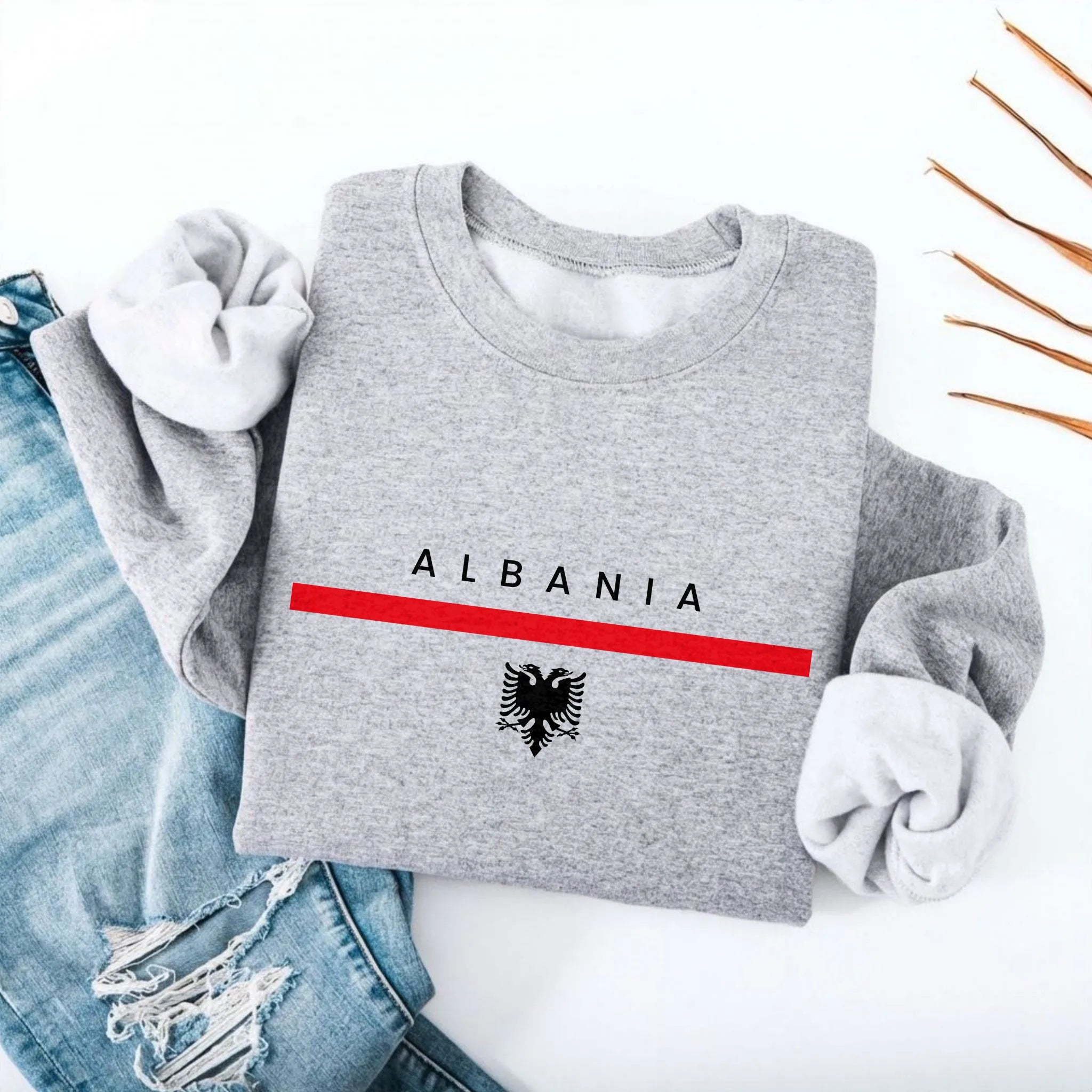 Albania Flagline Sweatshirt