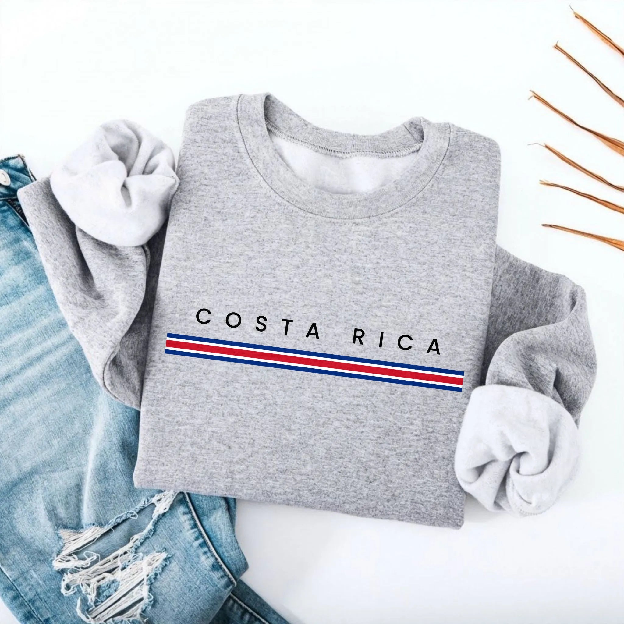 Costa Rica Flagline Sweatshirt