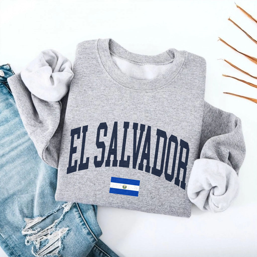 El Salvador Collegiate Flag Sweatshirt