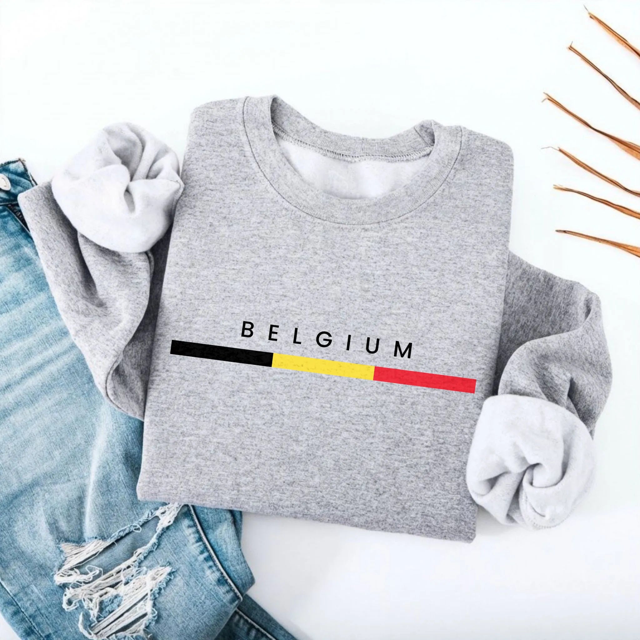 Belgium Flagline Sweatshirt