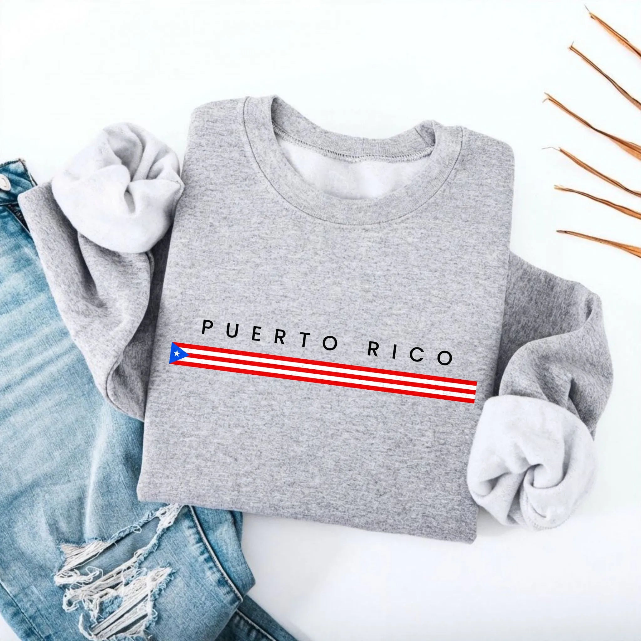 Puerto Rico Flagline Sweatshirt