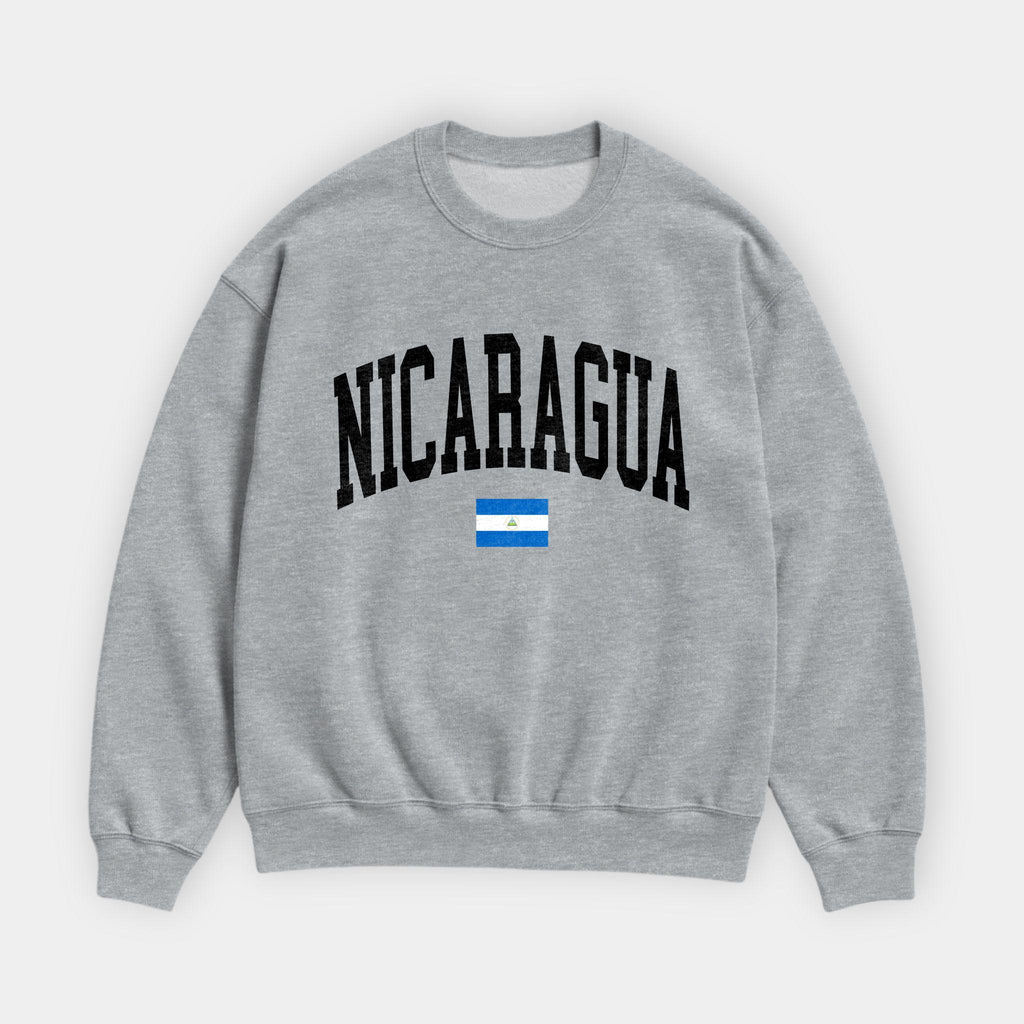Nicaragua Collegiate Flag Sweatshirt