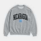 Nicaragua Collegiate Flag Sweatshirt