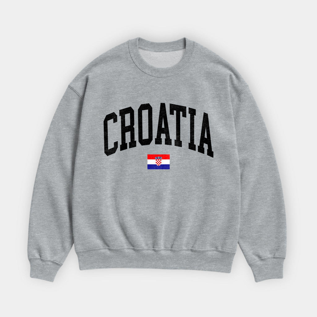 Croatia Collegiate Flag Sweatshirt