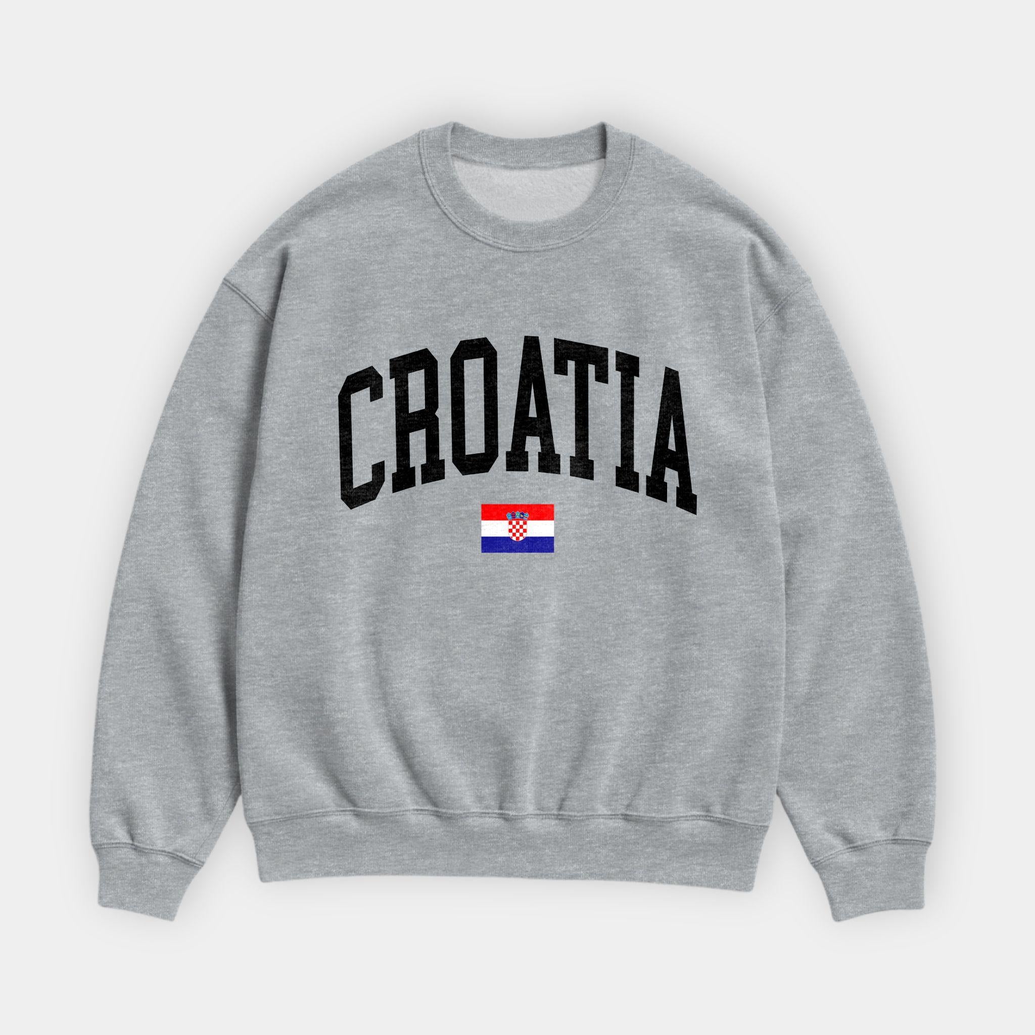 Croatia Collegiate Flag Sweatshirt