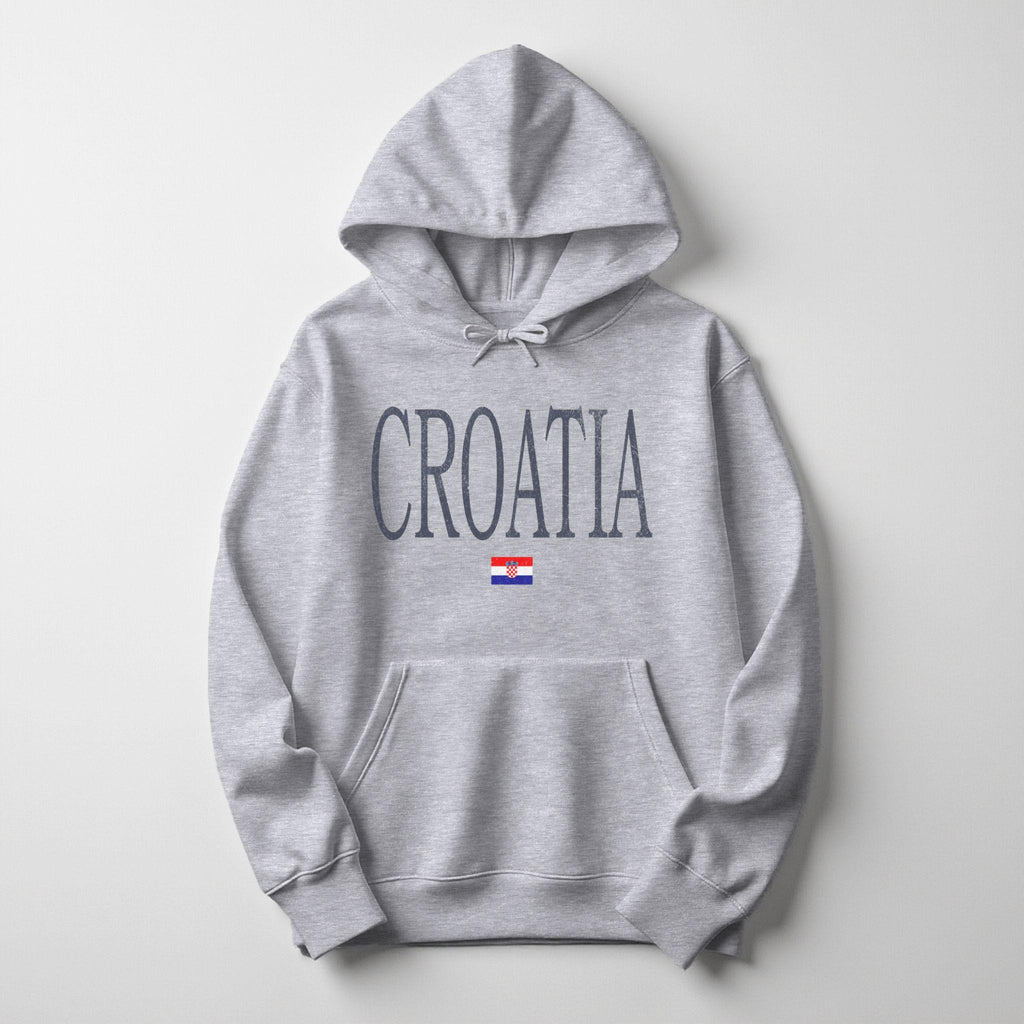 Distressed Croatia Hoodie