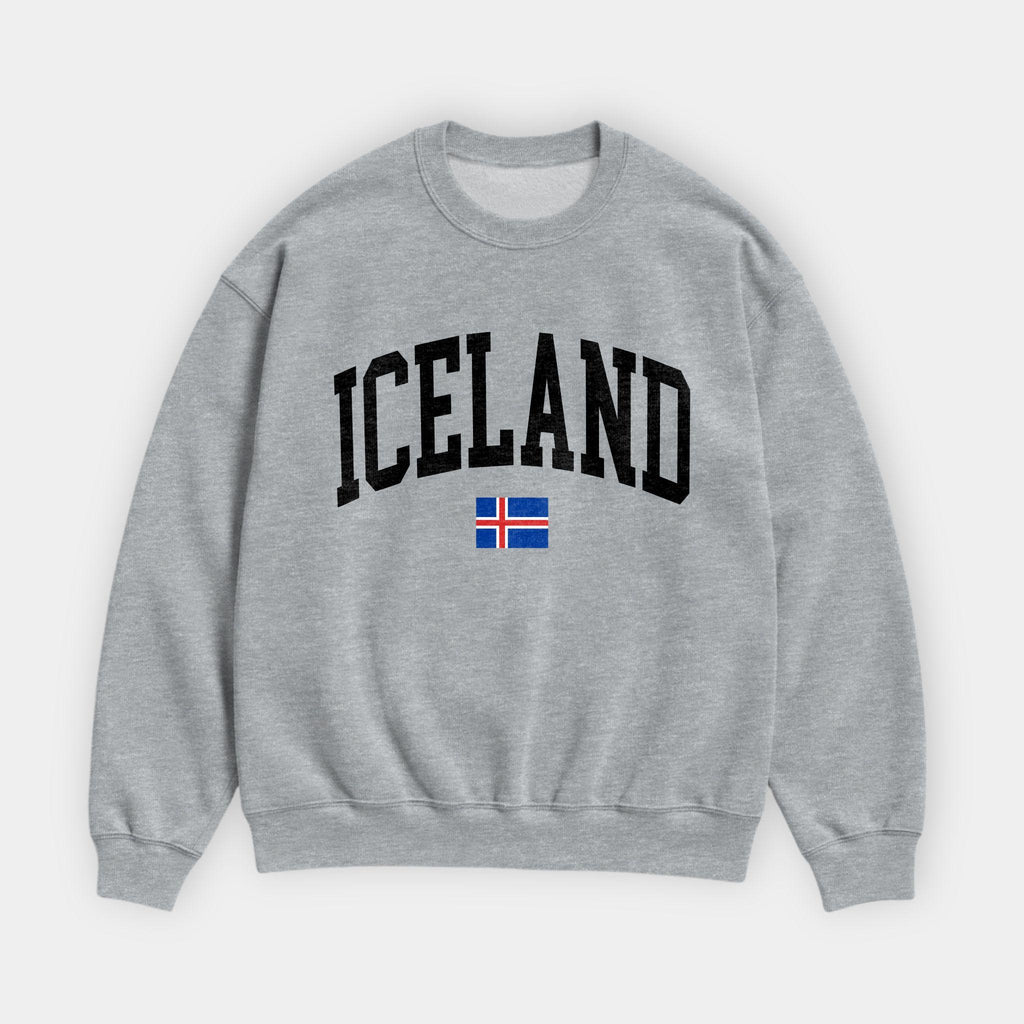 Iceland Collegiate Flag Sweatshirt