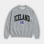 Iceland Collegiate Flag Sweatshirt