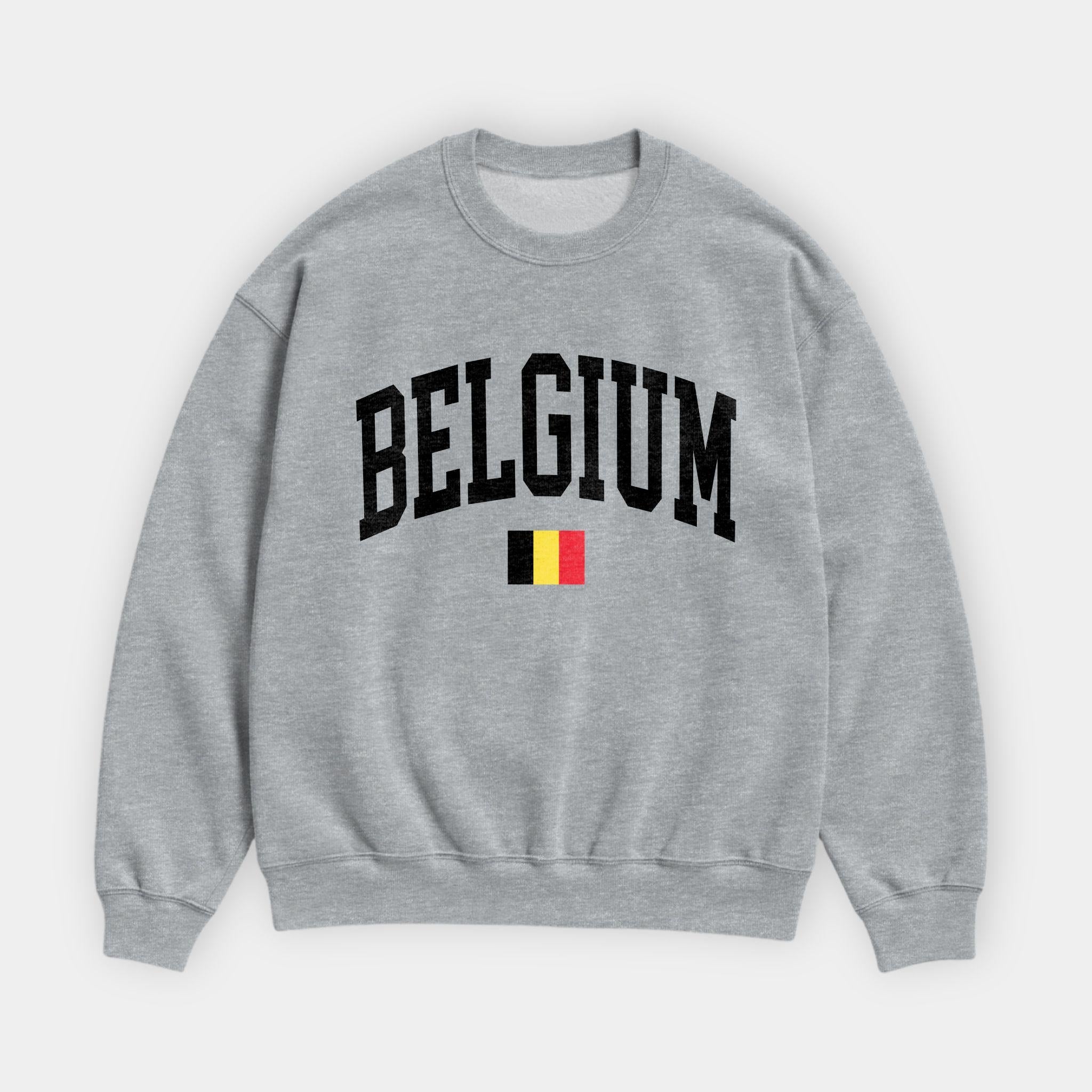 Belgium Collegiate Flag Sweatshirt