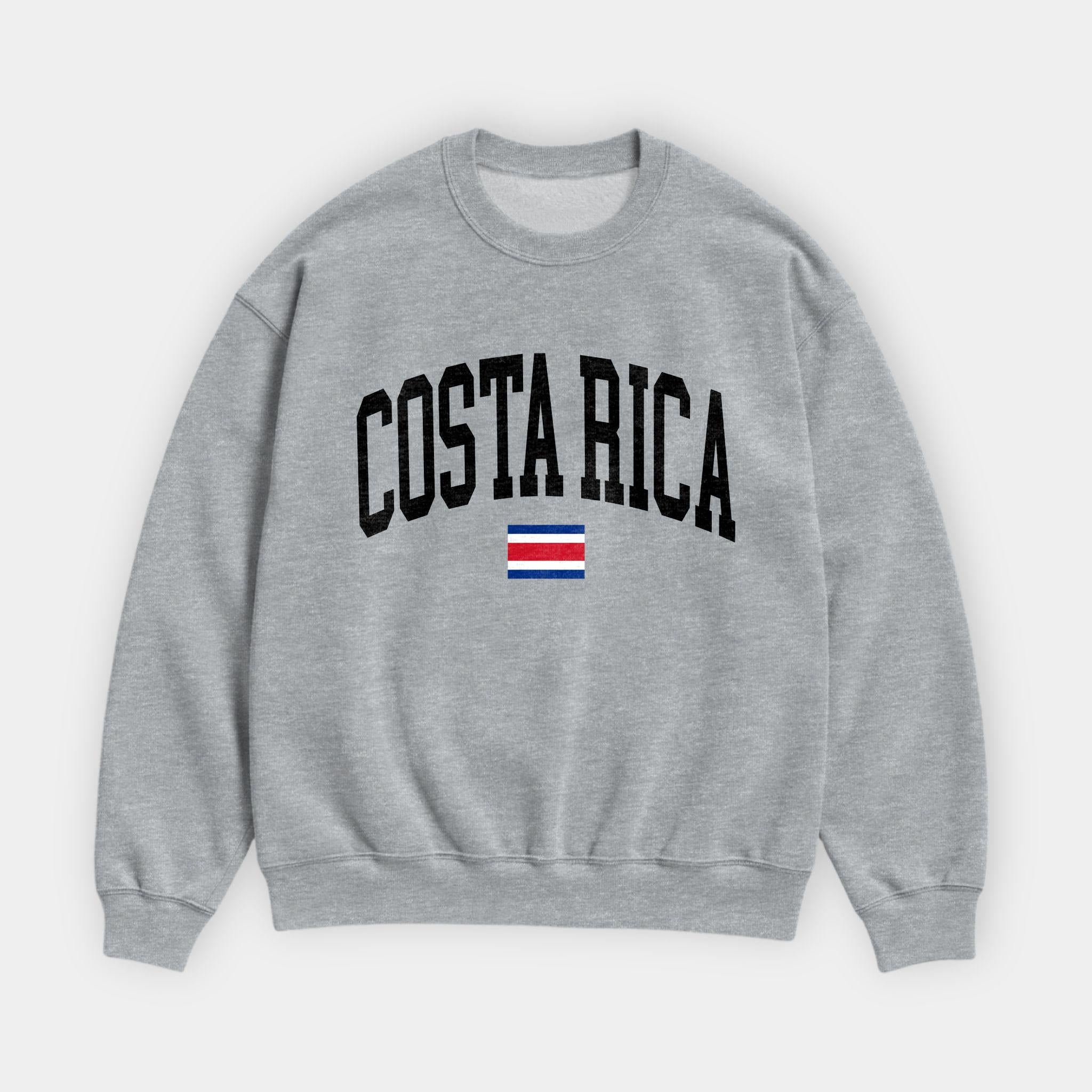 Costa Rica Collegiate Flag Sweatshirt