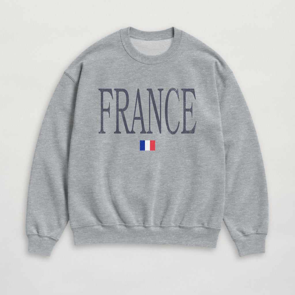 Distressed France Sweatshirt