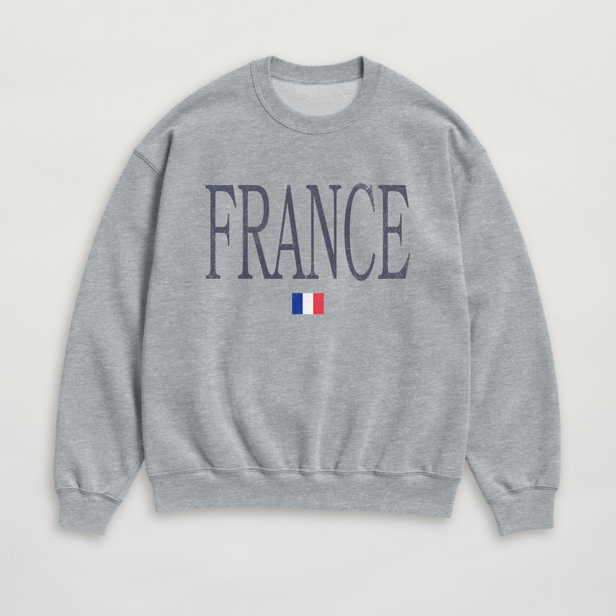 Distressed France Sweatshirt
