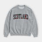 Scotland Tartan Letter Sweatshirt