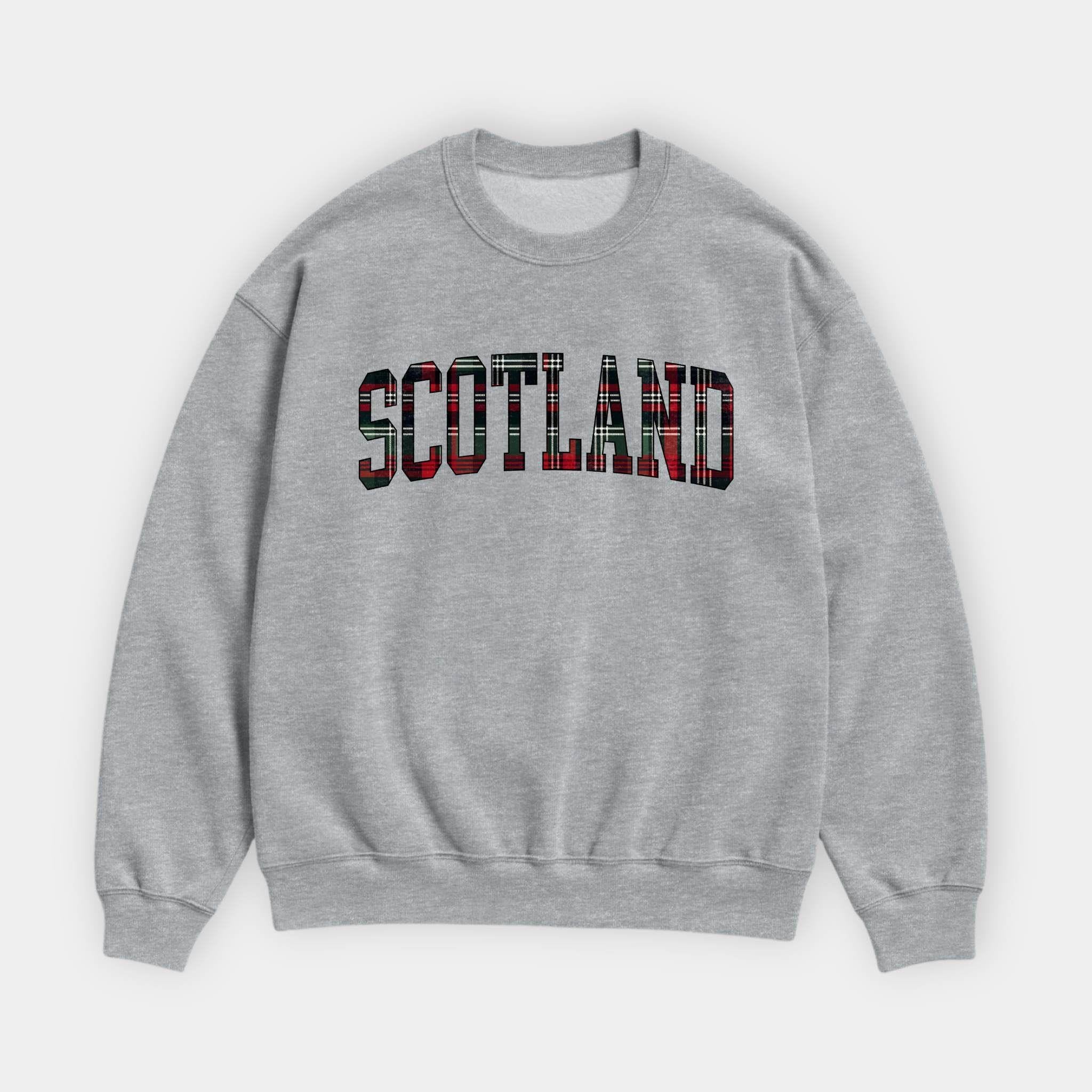 Scotland Tartan Letter Sweatshirt