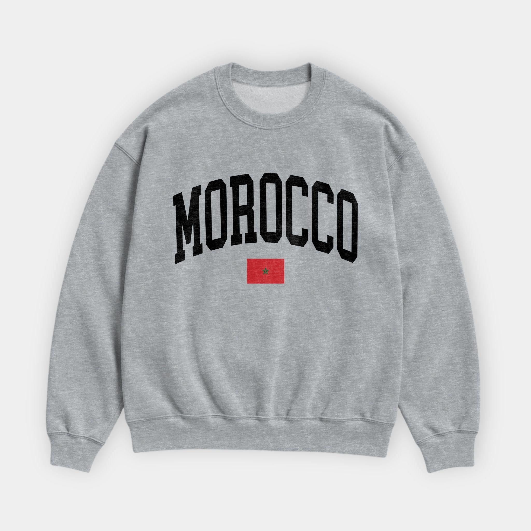 Morocco Collegiate Flag Sweatshirt