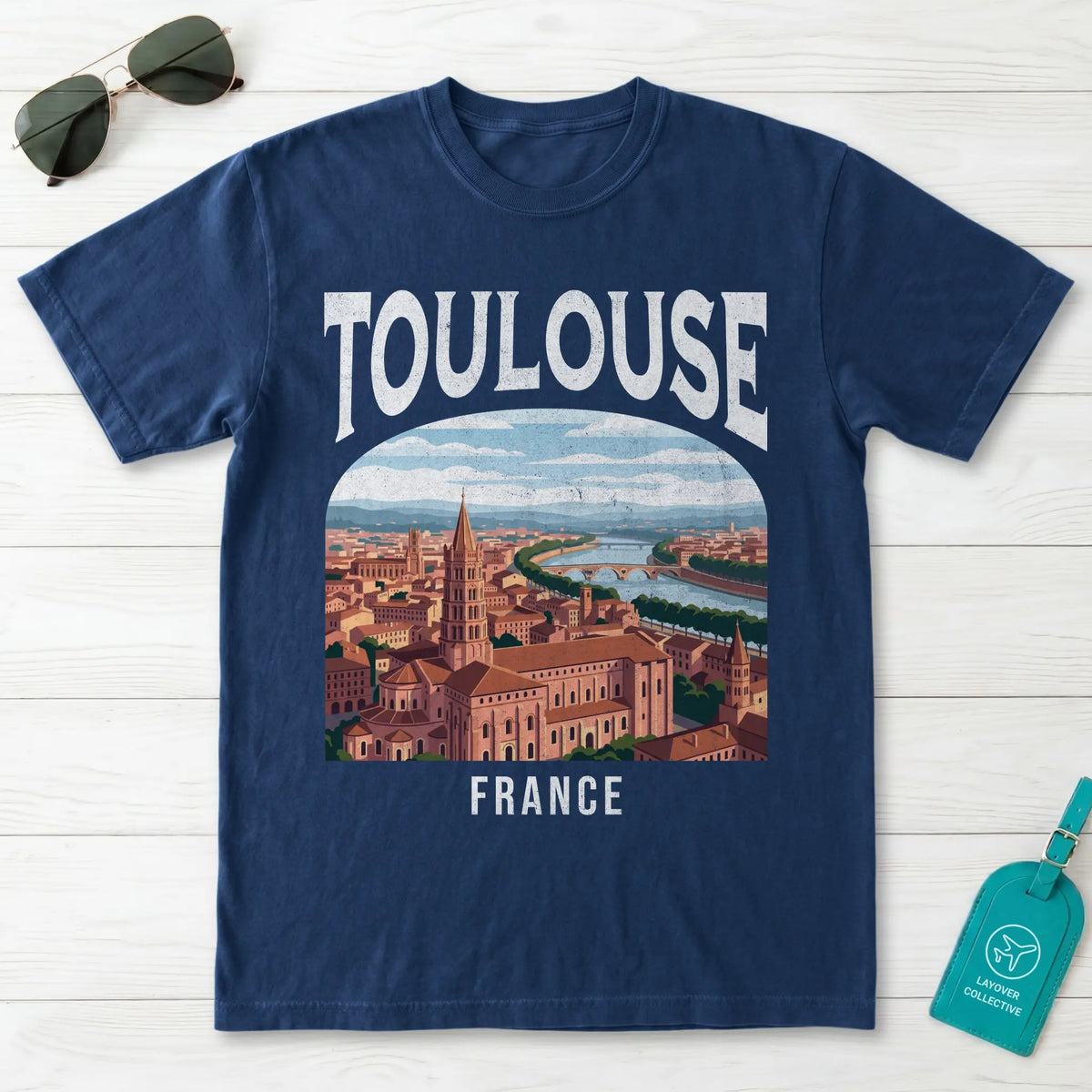 Toulouse France Vintage Travel Poster T-Shirt