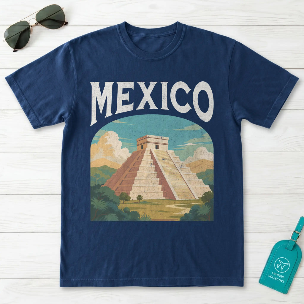 Mexico Vintage Travel Poster T-Shirt