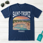 Saint Tropez France Vintage Travel Poster T-Shirt