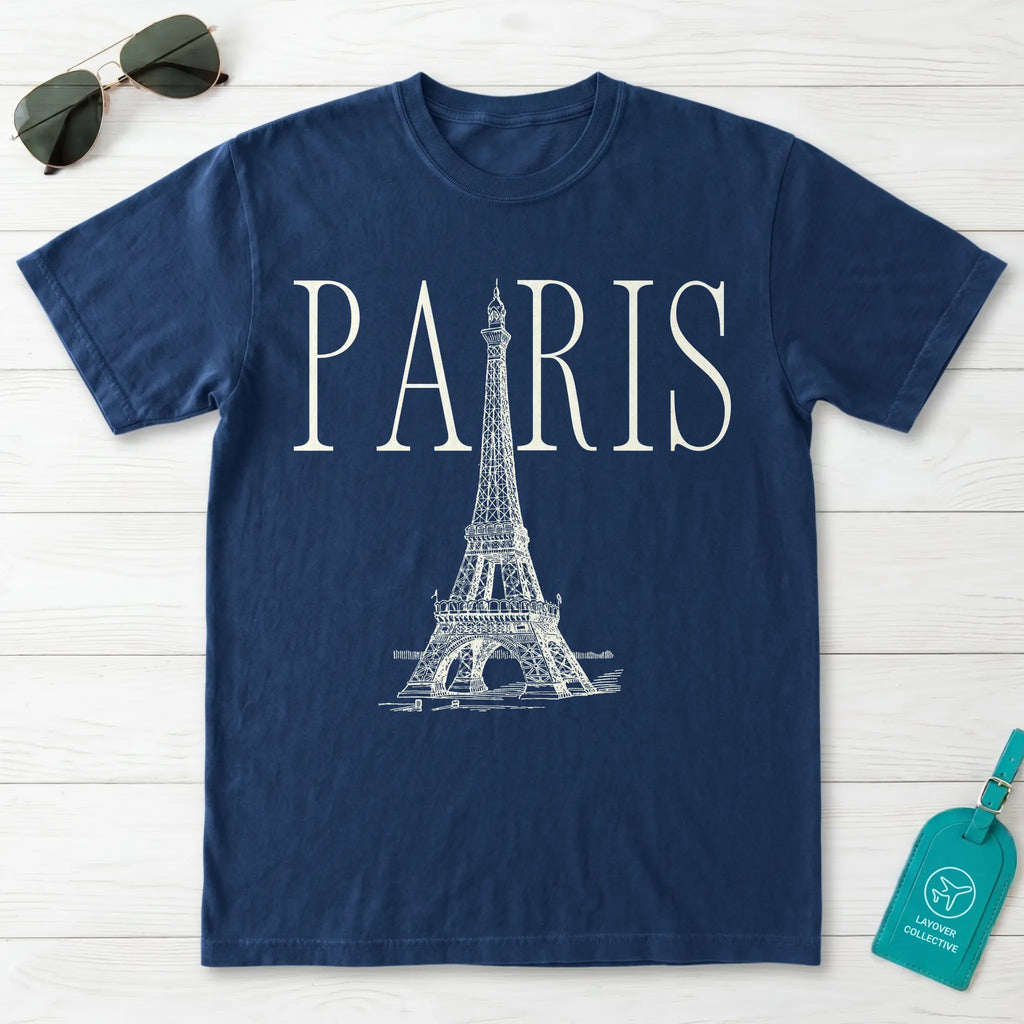 Paris Eiffel Tower Sketch T-Shirt